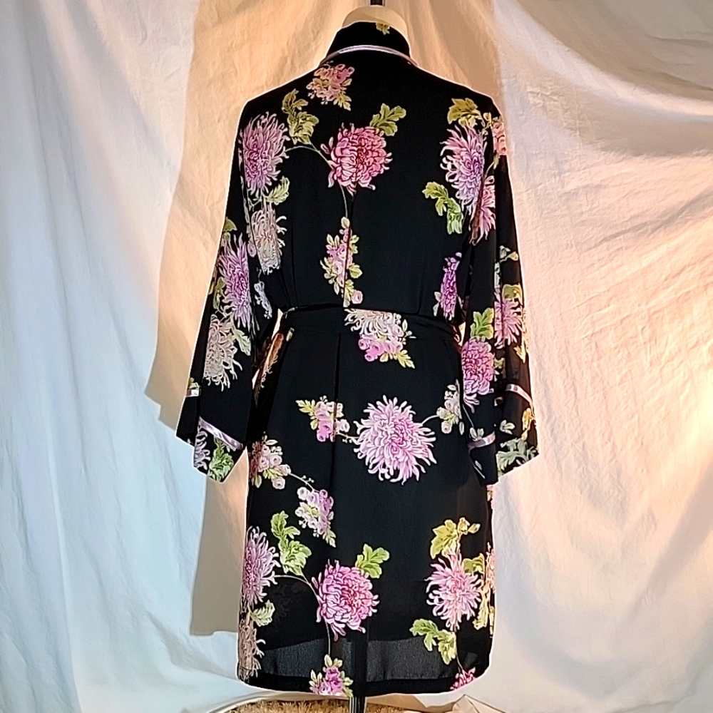 Oscar de la Renta Pink Label Floral Robe - Picture 2 of 3